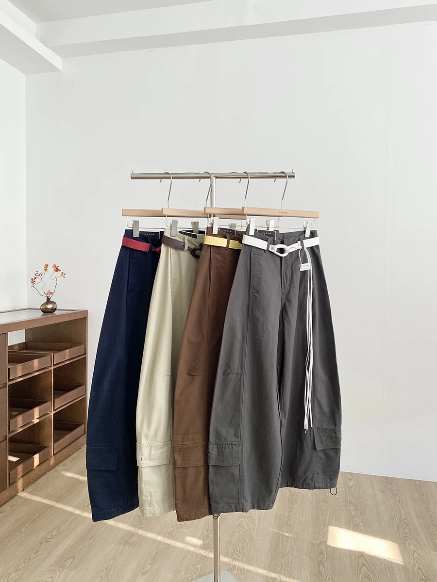 

Casual Workwear Wide Leg High Waist Jeans Women's Hong Kong Style Autumn 2025 New Fashion Loose Fit Ladies Denim Trousers