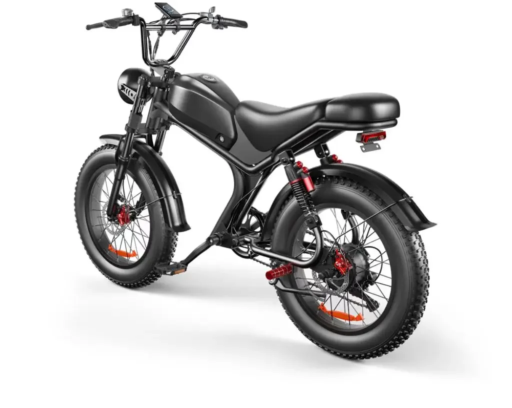 Fat tire electric moped motorcycle motorized mountain adult electric bicycle factory wholesale EU US warehouse spot