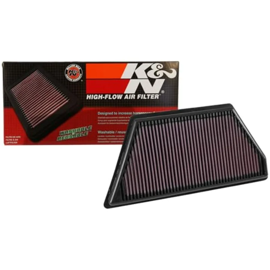 

Моющийся воздушный фильтр двигателя для CADILLAC CT6 2016-2020, премиум-замена 33-5055, повышает мощность и ускорение, черный