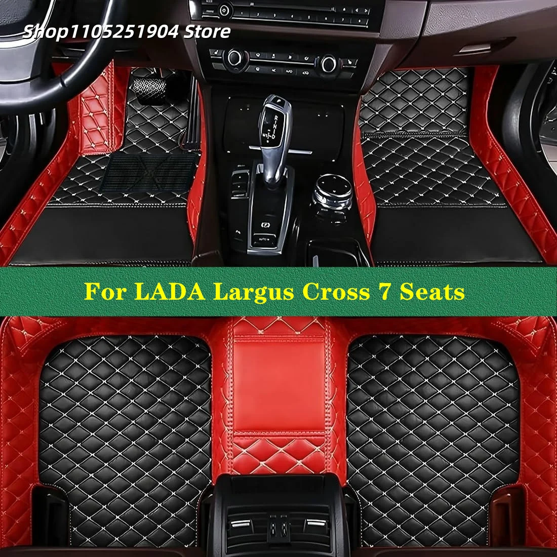 Auto Carpets Car Floor Mats For LADA Largus Cross 7 Seats 2014 2015 2016 2017 2018 2019 2020 Car Mat Interior