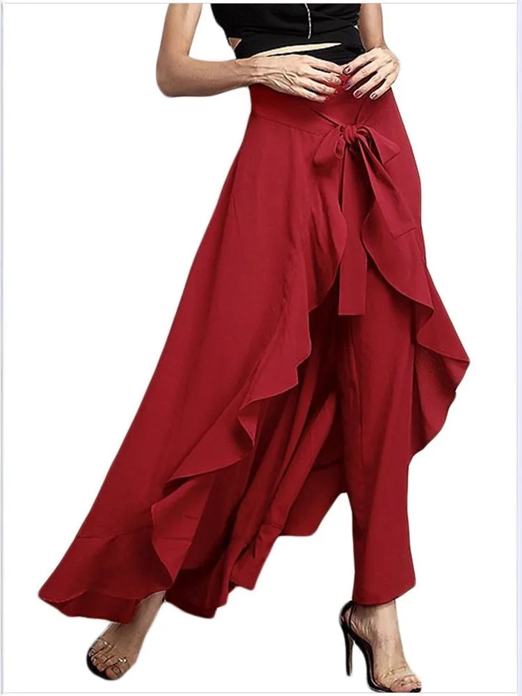 

Women's High-waisted Wide-leg Versatile Skirt Pants Spring And Summer New Personality Street Style Simple Commuting Trousers