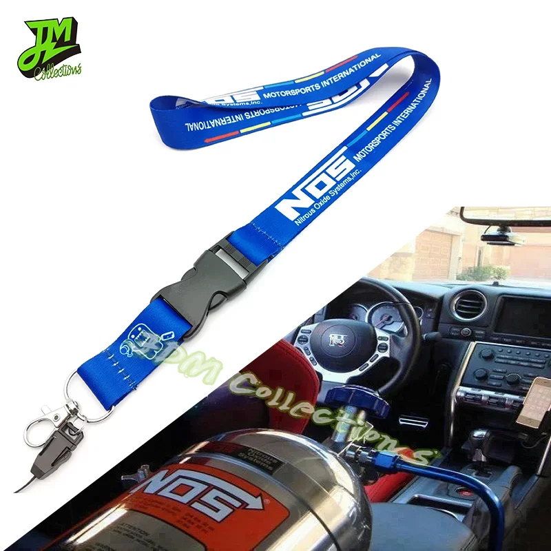 

1PCS Car Lanyard Neck Straps Key Cell Phone Work ID Card Hanging Rope JDM Style Creative Gifts For NOS Auto Keychain Accessories