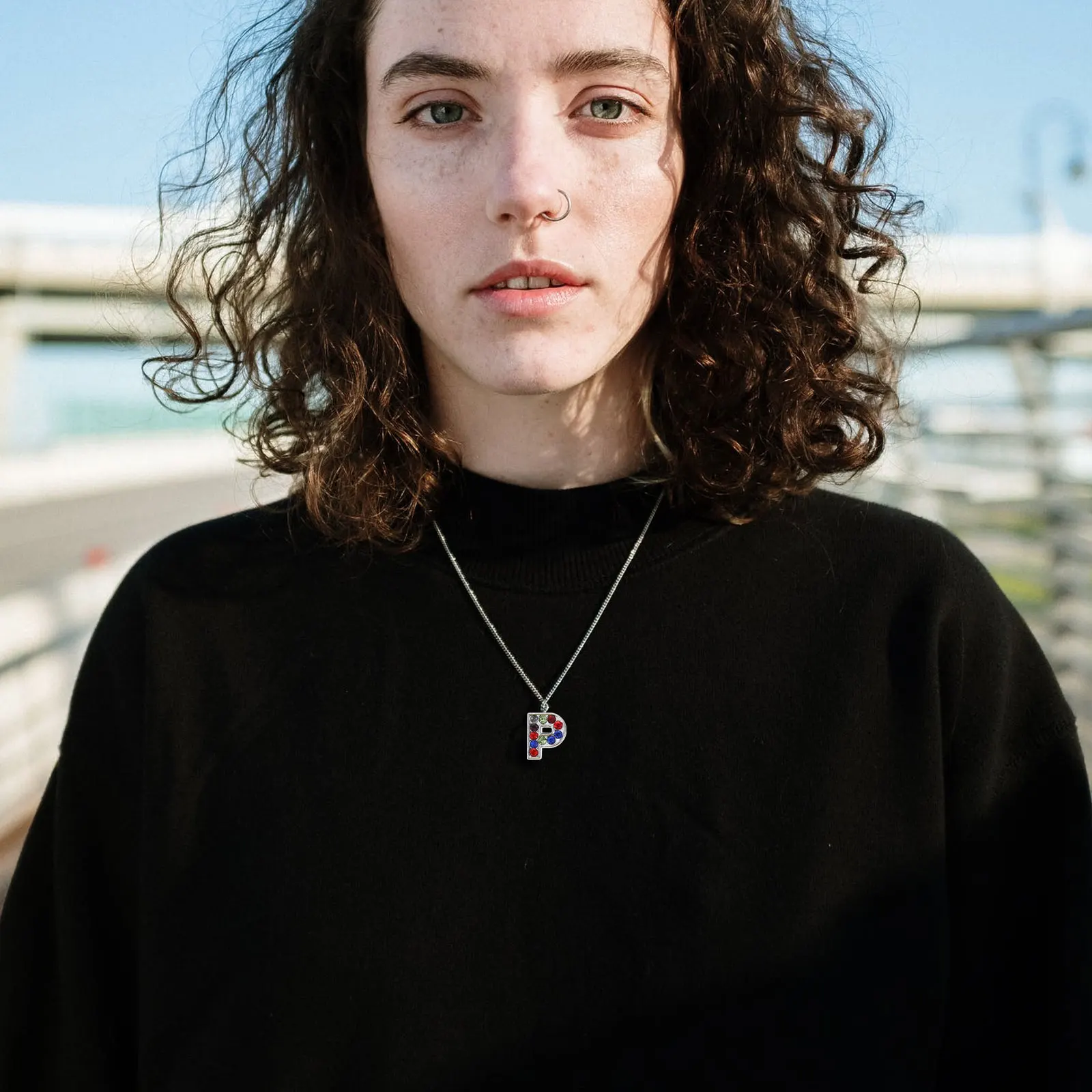 

Initial Charms Alphabet Beads Jewelry for Making Rhinestone Shape Alloy Letter Accessories