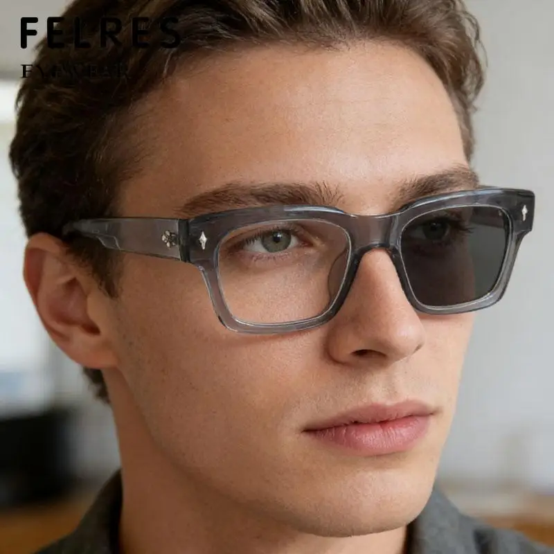 Lunettes de lecture photochromiques à monture épaisse de styliste, tendance pour hommes et femmes, l
