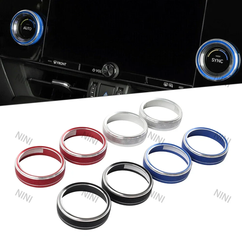 Accessories  For Lexus NX250 350h 450h 2022-2023 20242Pcs Car AC Air Switch CNC Ring Cover Trim Decoration
