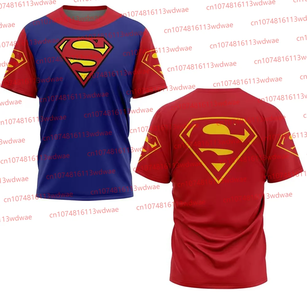 

Superhero T-shirt 2026 Men Superman Anime T-shirt Classic Cartoon Outdoor Sport T-shirt Parent-Child Outfit Superman Batman top