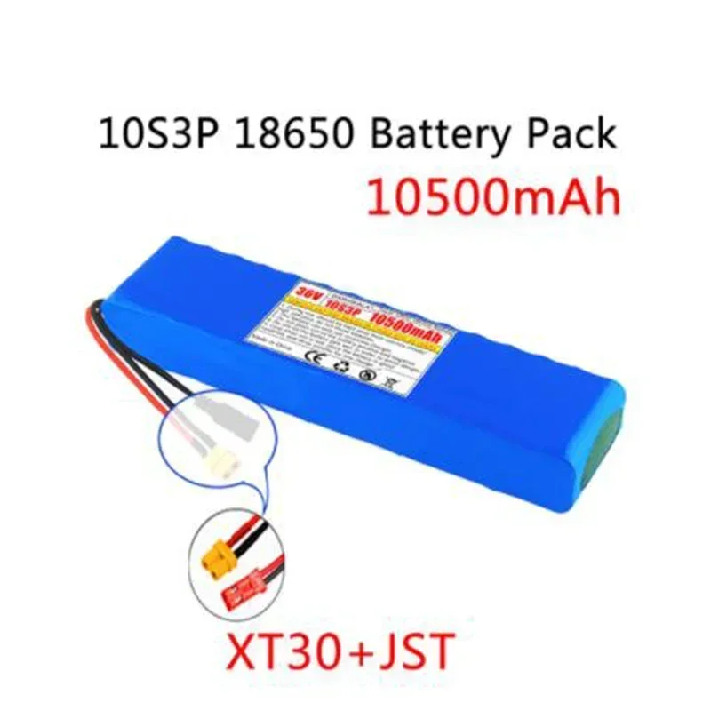 New 36V 10S3P 10.5Ah  Li-ion Battery Pack 18650 500W High Power Battery for Xiaomi Electric Batteries A-level Battery Cells Diy