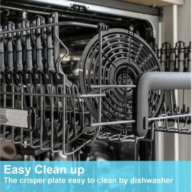 파워 대시 셰프맨용 에어 프라이어 바구니 교체 그릴 에어 팬, 2QT-2.6QT 에어 프라이어 부품, 크리스퍼 플레이트 에어프라이어 액세서리