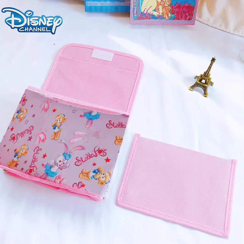 Disney Stitch Box Oxford Cartoon Cute Mickey Mouse schowek na biurko składane miejsce do przechowywania organizowanie pudełka na przyjęcie prezent