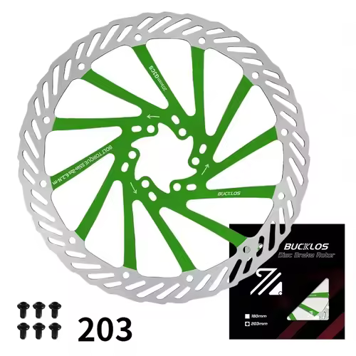 BUCKLOS Ultralight MTB Bike Hydraulic Disc Brake Rotor 160/180/203mm Mountain Road Racing Bicycle Brake Disc with 6 Free Bolts - Image 16