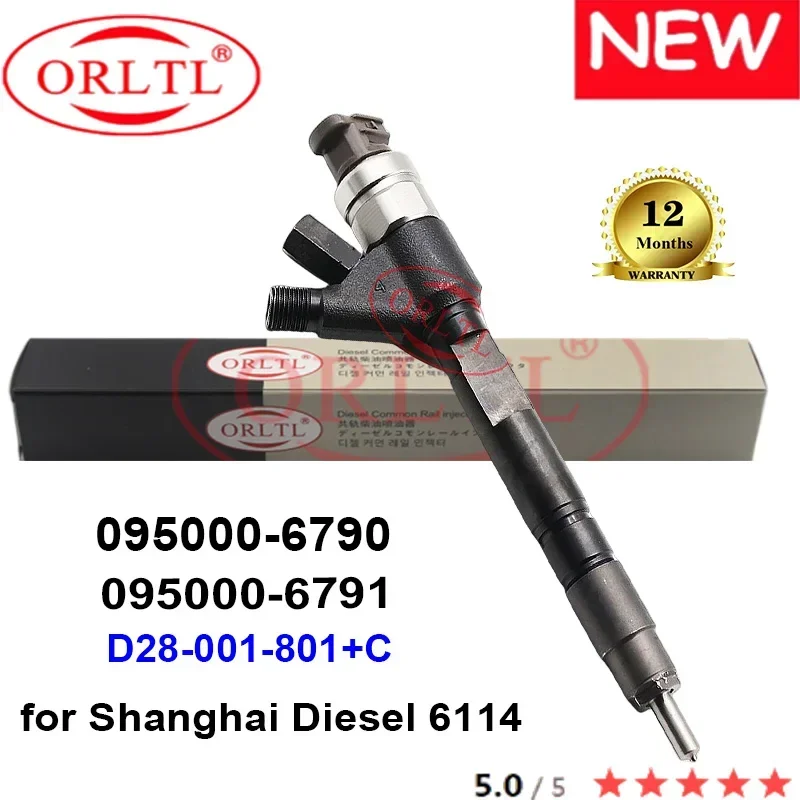 NEW 095000-6790 095000-6791 D28-001-801+C D28001801C Diesel Engine Injector For Shanghai Diesel 6114