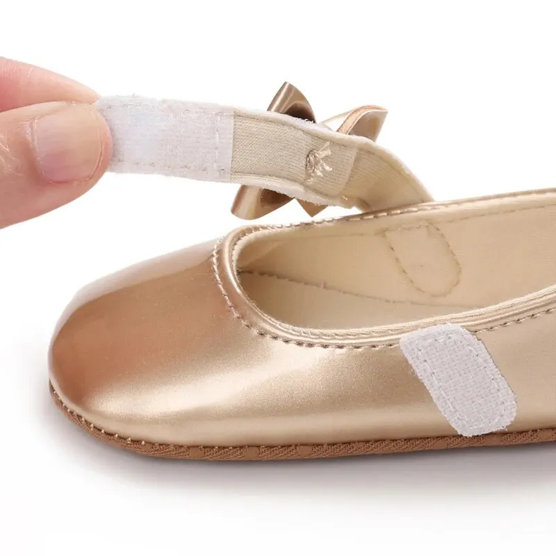 Baby Girl Shoes Bowknot Flats Soft Sole Newborn Princess Walker Sandals Formal Toddler Shoe