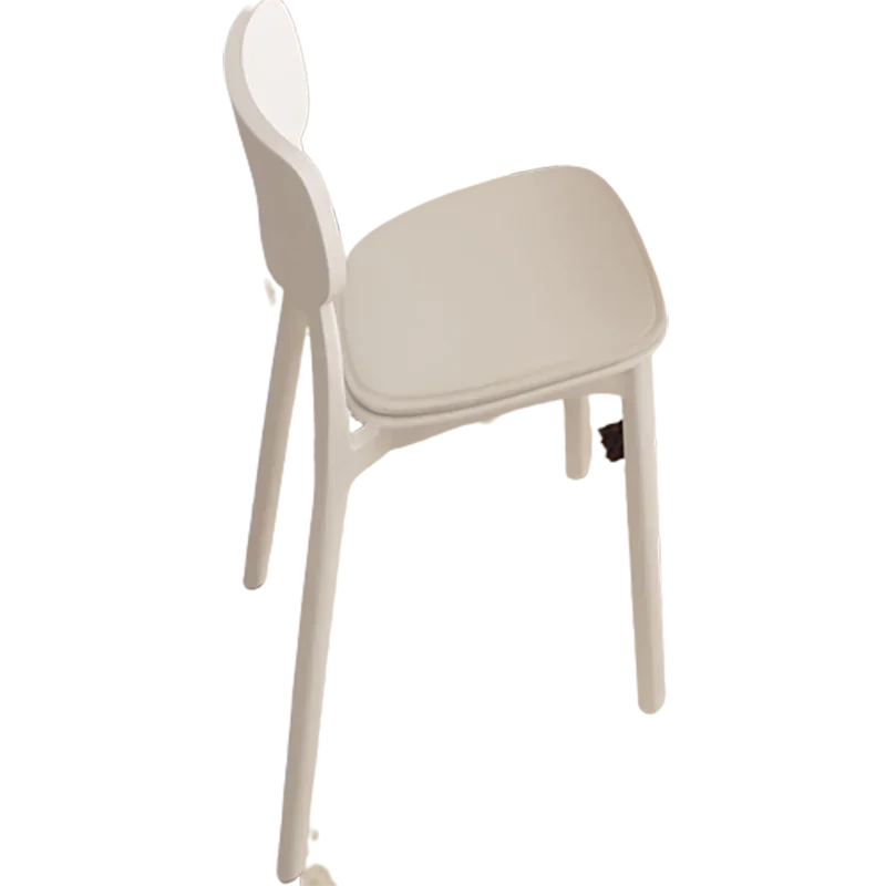 Comfortable White Dining Chairs Modern Luxury Trendy European Dining Chairs Plastic Kitchen Chaise Salle A Manger Home Furniture