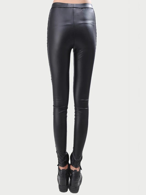 Damskie spodnie z wysokim stanem, koronkowymi haftami i wiązaniem, w stylu street punk, długie, regularne, cienkie, z kolekcji letniej.