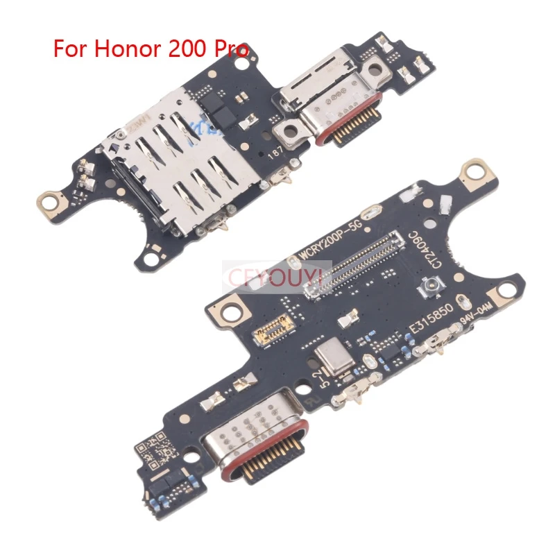 

Плата USB-порта для зарядки Honor 200 / 200 Pro, разъем док-станции, гибкий кабель, запасные части