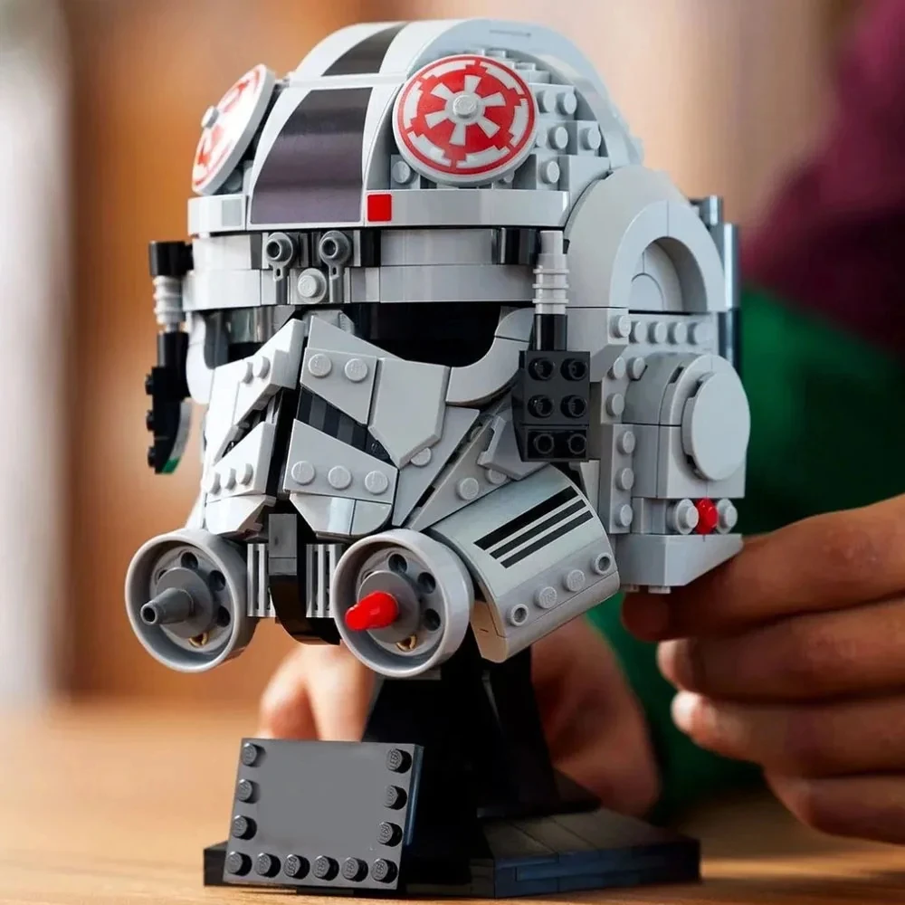 

AT-AT driver helmet building blocks building blocks creative assembly model decoration decorations holiday boy party gifts