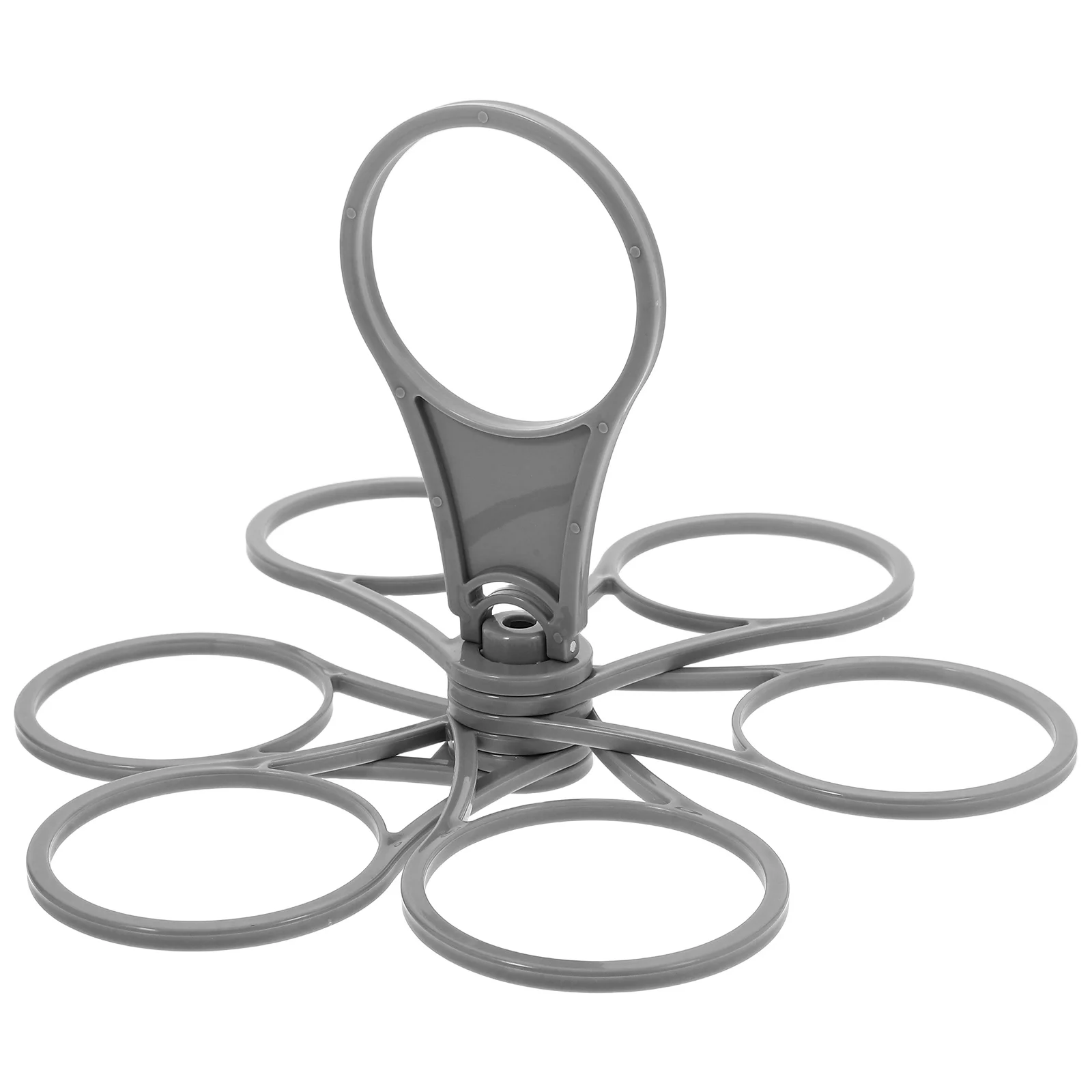 Portable Cup Holder Reusable Drink Carrier Plastic Caddy with Handle Glass Foldable Coffee