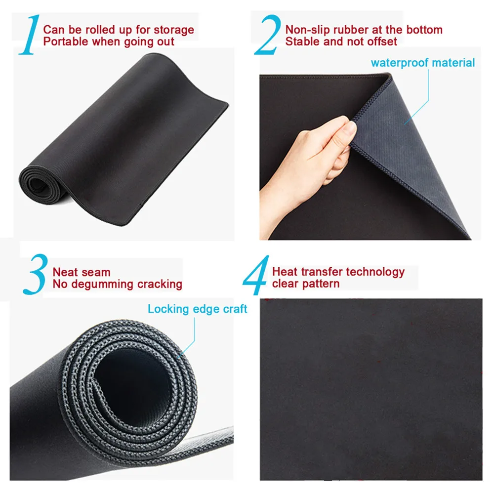 Computer Mouse Pad Office Supplies Desk Decoration Pc Desktop Notebook Accessories Mouse Pad 600x300 Desk Deco Game Pad 900x400 view 4