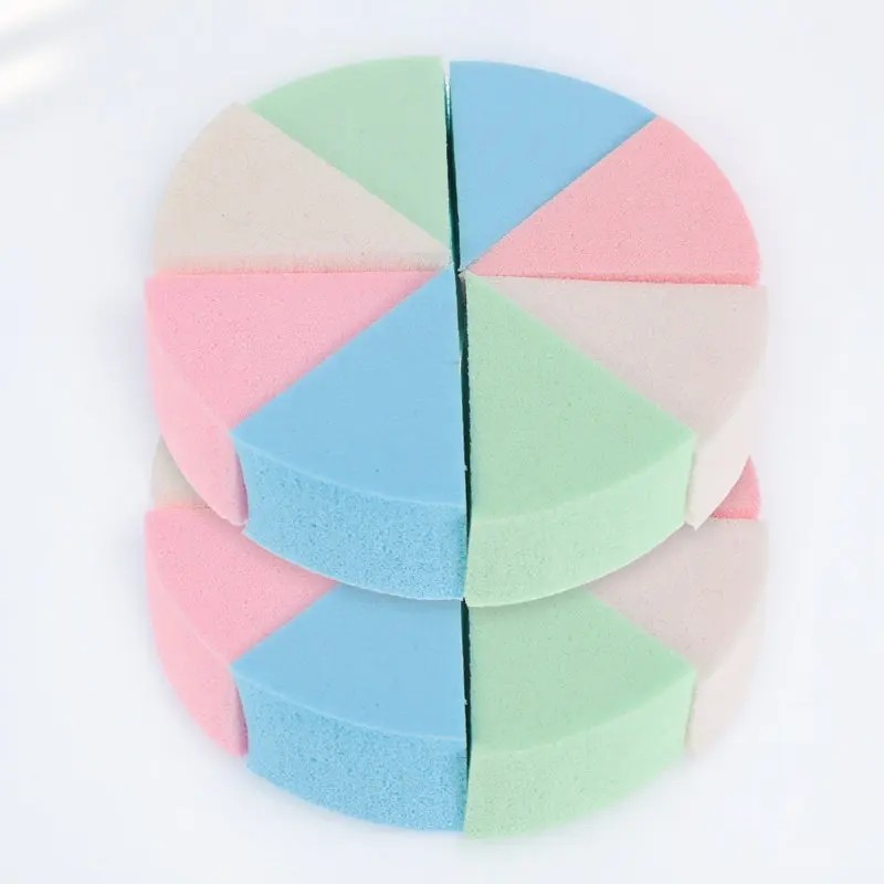Latex Makeup Sponge Wedge Foundation Blender for Flawless Natural Finish, 2 Sets for Eyes Nose Corners Daily Use