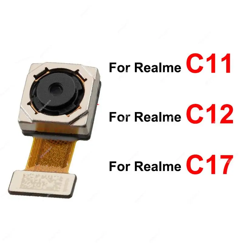 For Realme C11 C12 C17 C11 2021 Front Selfie Primary Back Camera Module Flex Cable Big Small Replacement Parts