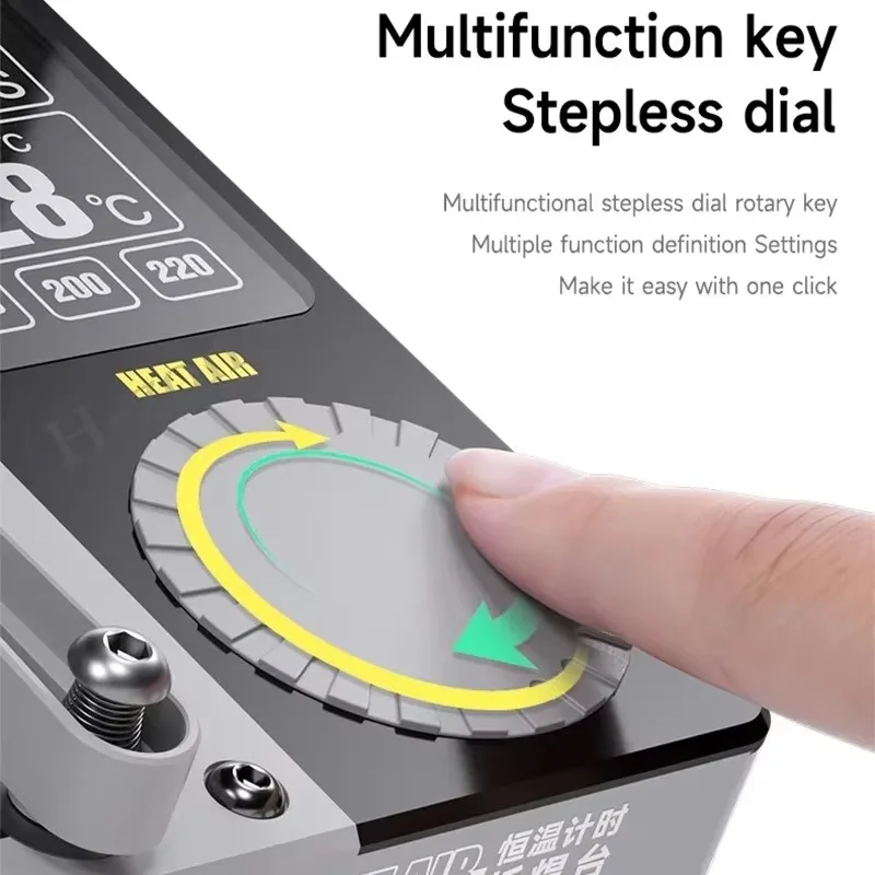 منصة التسخين الذكية بالهواء الحراري لهاتف i-Phone X-16 PRO MAX اللوحة الأم ذات الطبقات رقاقة BGA استنسل/إصلاح مصفوفة نقطية #5