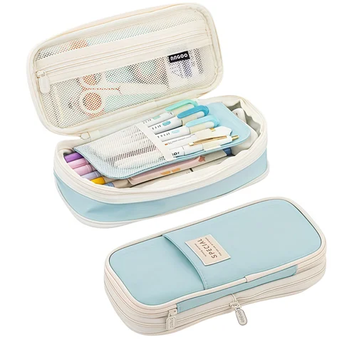 Kawaii – trousses à crayons de grande capacité, sac à crayons, boîte de support pour filles, organisateur d'étudiants de bureau, fournitures de papeterie scolaire