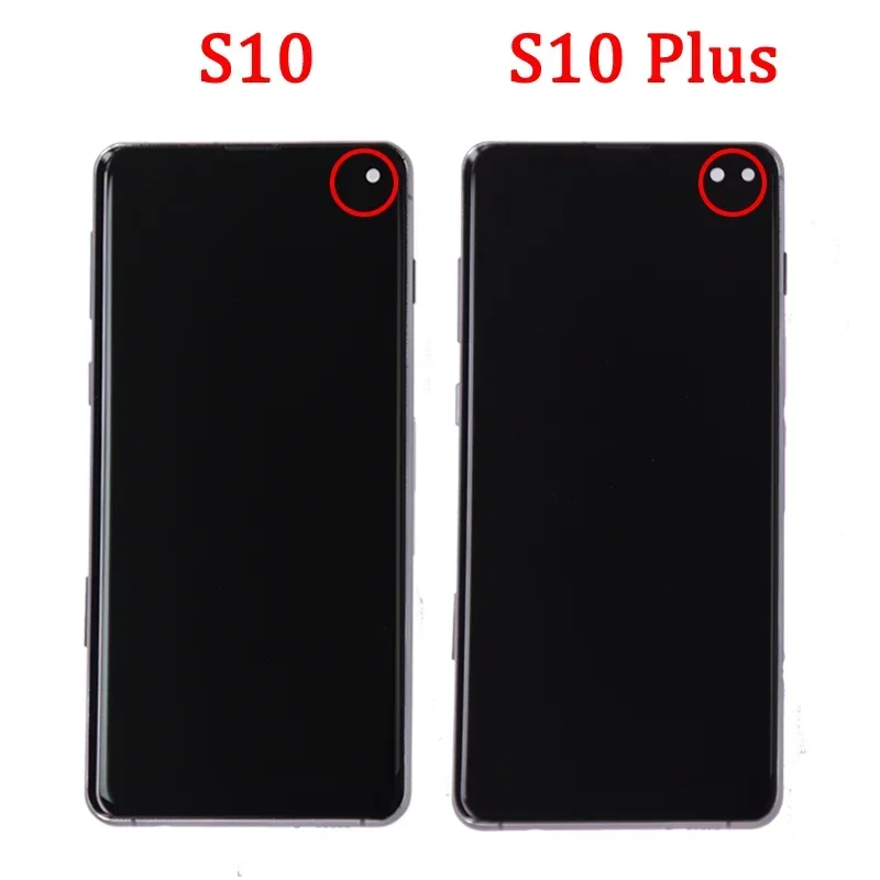 Screen for Samsung S10 Plus S10+ G975 G975F Lcd Display Digital Touch Screen  with Frame for Samsung S10 G973 Assembly