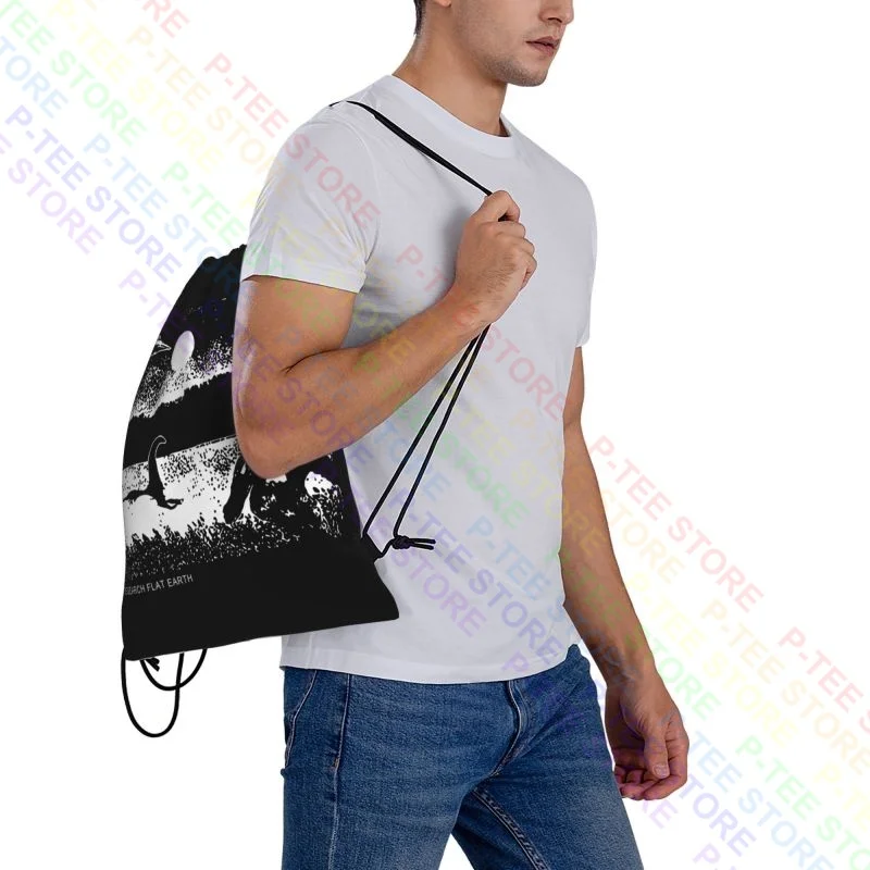 Bigfoot Sasquatch Loch Ness Monster Nessie Drawstring Bags Gym Bag Gym Foldable Sports Style Multi-function