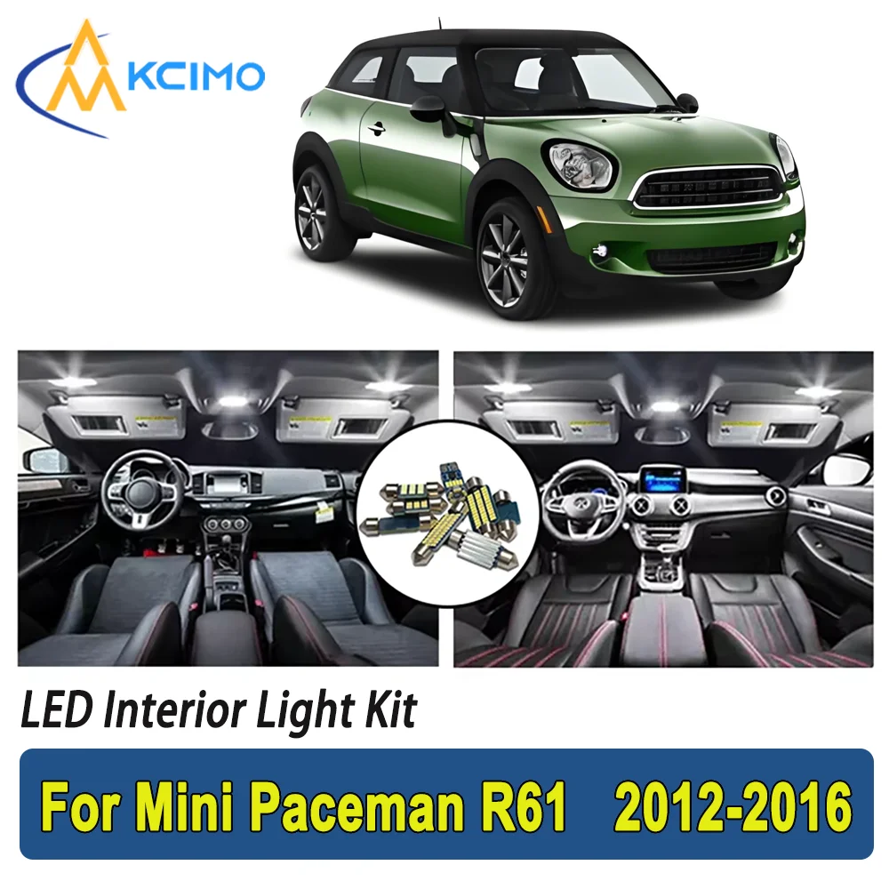

New Light Bulb For Mini Paceman R61 (2012-2016) Premium Bright LED Interior Dome Map Trunk Light Kit Car Led Lamps Car LED Light