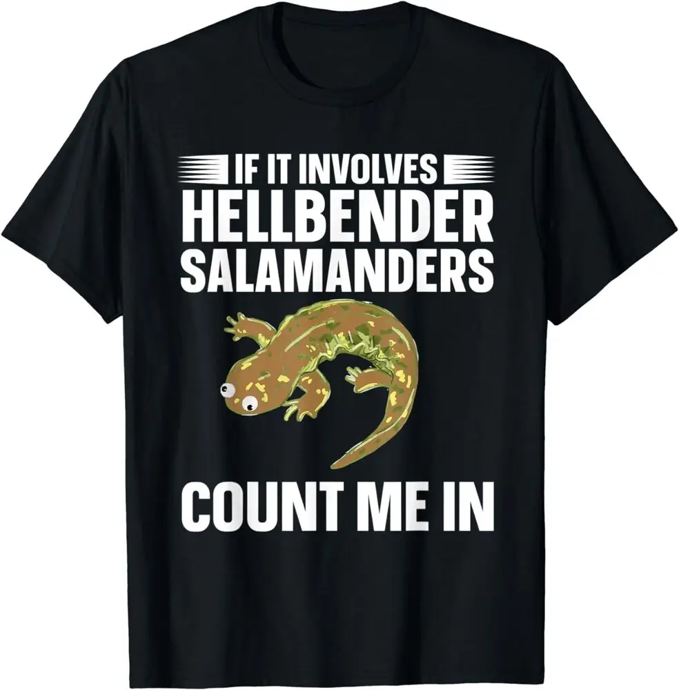 Salamander Hellbender Salamander Amphibian T-Shirt Anime Graphic T-shirts Y2K Tops Unisex Summer Short Sleeve