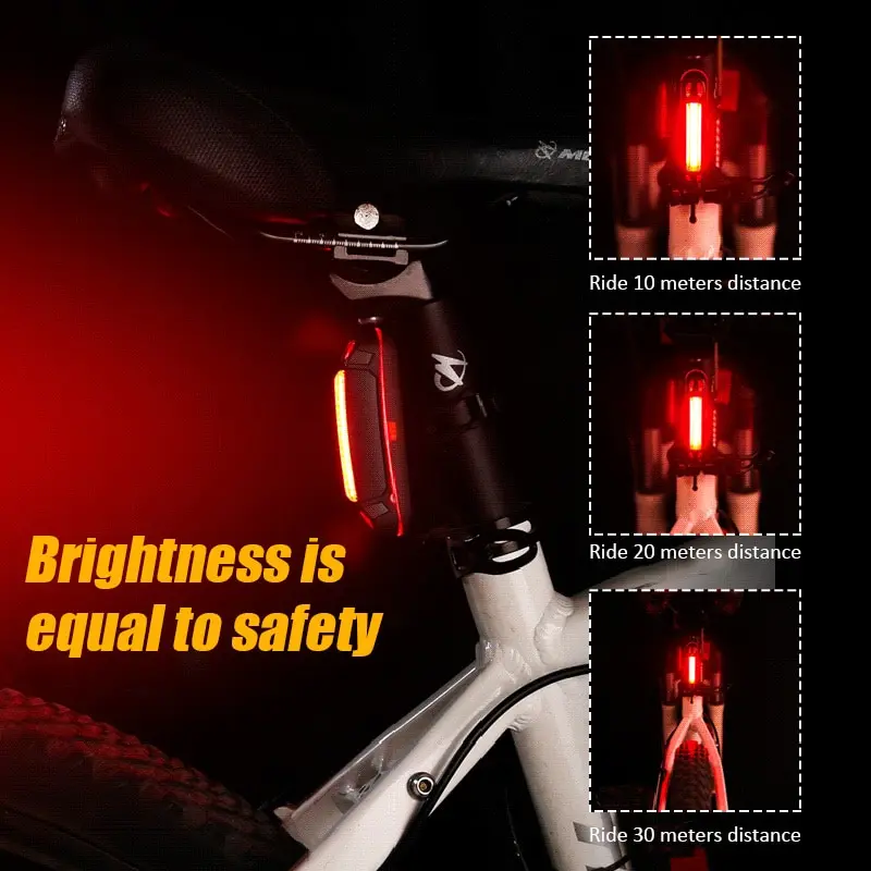 LED Bicycle Rear Light Super Bright USB Charging Bicycle Taillights MTB Road Bike Safety Warning Tail Lamp Bike Accessories