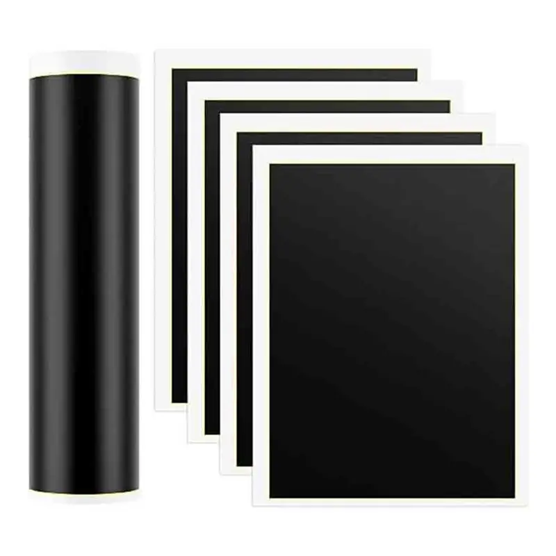 VOFUN-16 PCS Black Laser Engraving Marking Paper, 39X27cm Laser Color Engraving Paper For Metal, Glass, Ceramics
