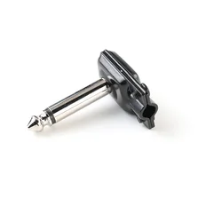 Pro C 1/4 Mono TRS/TS 6.35mm Low cover Black Covers Nickel-plated Screw Copper Rod Right Angle Plug For guitar Patch Cable