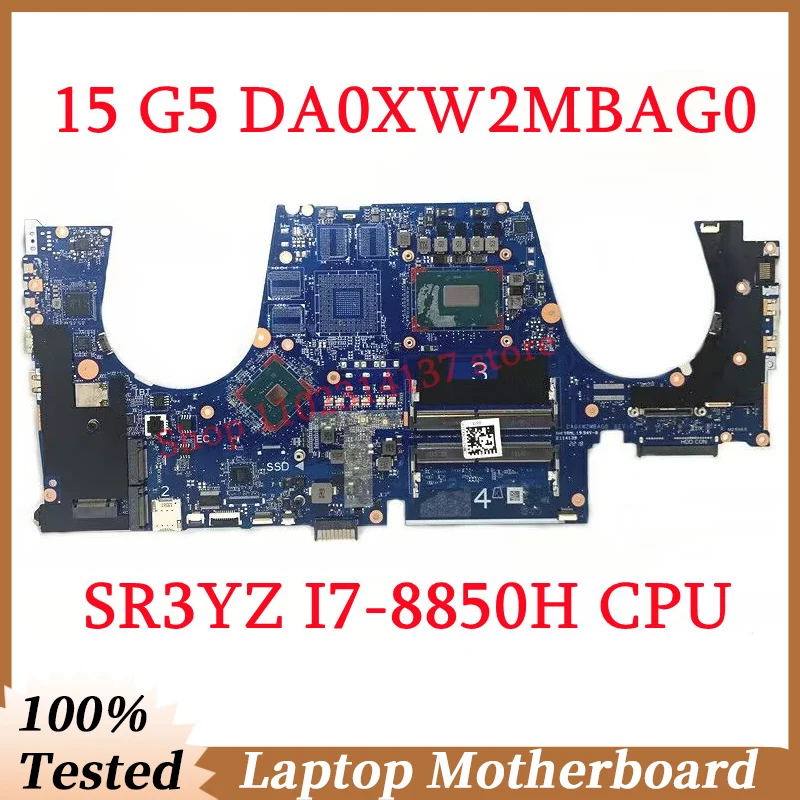 

Для HP ZBook 15 G5 DA0XW2MBAG0 с процессором SR3YZ I7-8850H, материнская плата для ноутбука SR40E, 100% полностью протестирована, работает хорошо