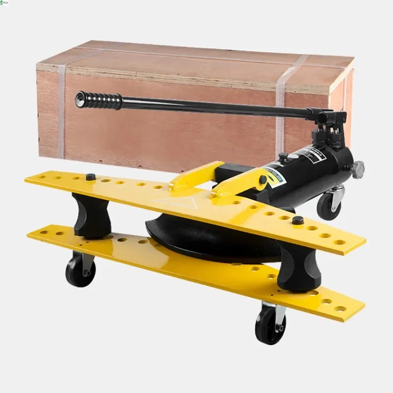 1인치 수동 유압 파이프 벤더 10톤 다기능 6 다이스 13-34mm 스테인리스 스틸 튜브 벤딩 도구 펌프 배기 기계