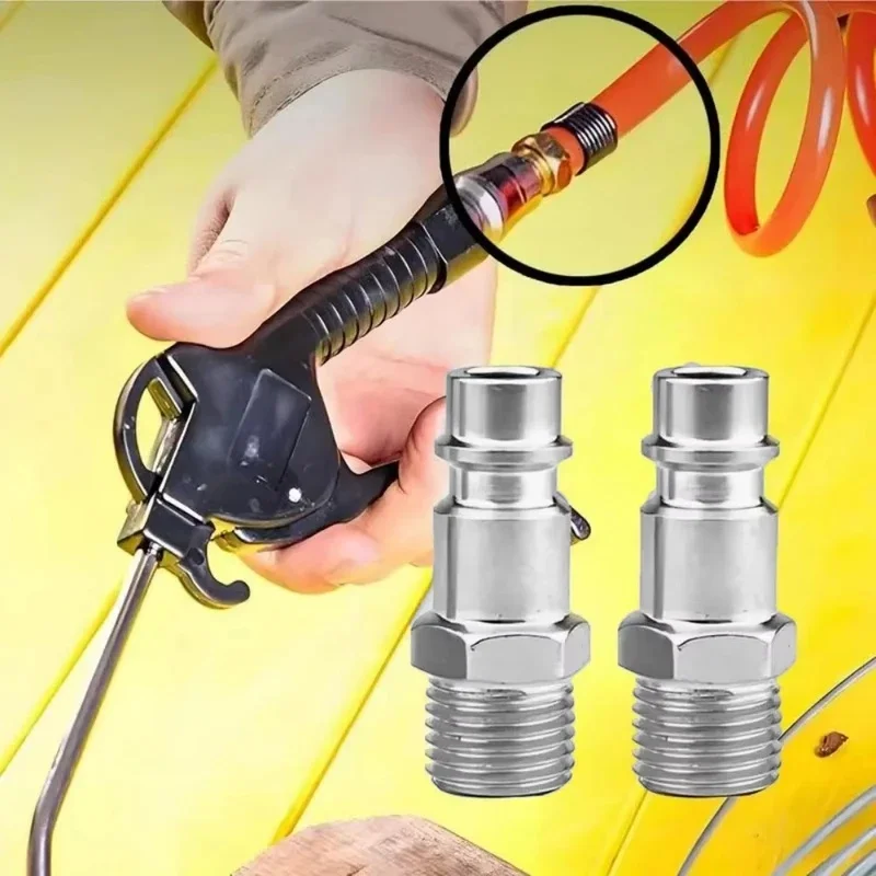 5/10pcs European 1/4-Inch Quick-Connect Air Compressor Hoses For Paint Guns And Powder Spray Guns
