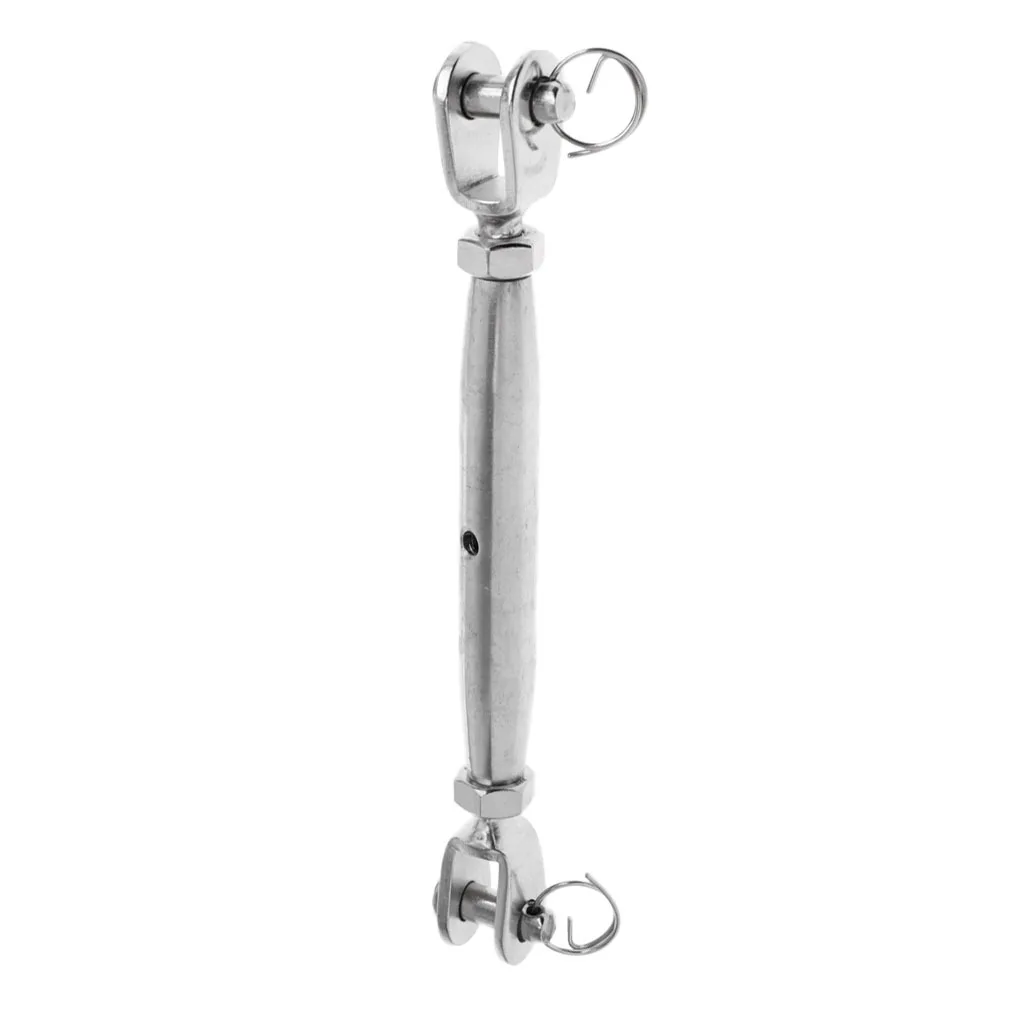 

Marine 304 Stainless Steel Jaw/Jaw Closed Body Turnbuckle Rigging Screw 6mm