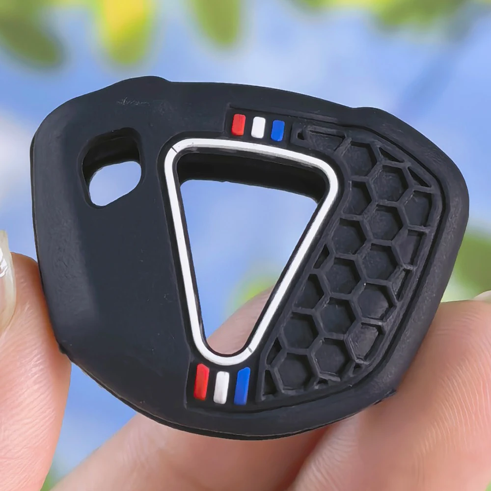 Shock Resistant Racing Stripe Key Shell, Silicone Motorcycle Key Cover for Kawasaki Ninja 400 636 650 Z900 Z800 ZX10R