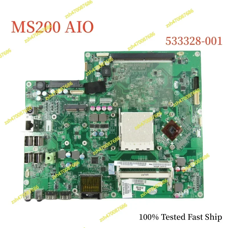 

533328-001 For HP Pavilion MS200 AIO Motherboard DA0ZN1MB6C0 Mainboard 100% Tested Fast Ship