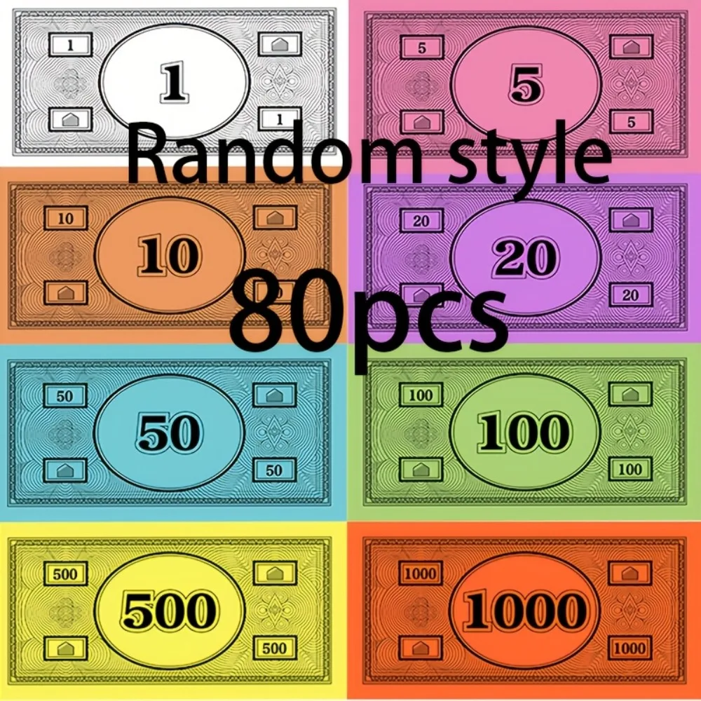 Random 160/80pcs Multi-Colored Tiles - Perfect for Board Games And Party Activities