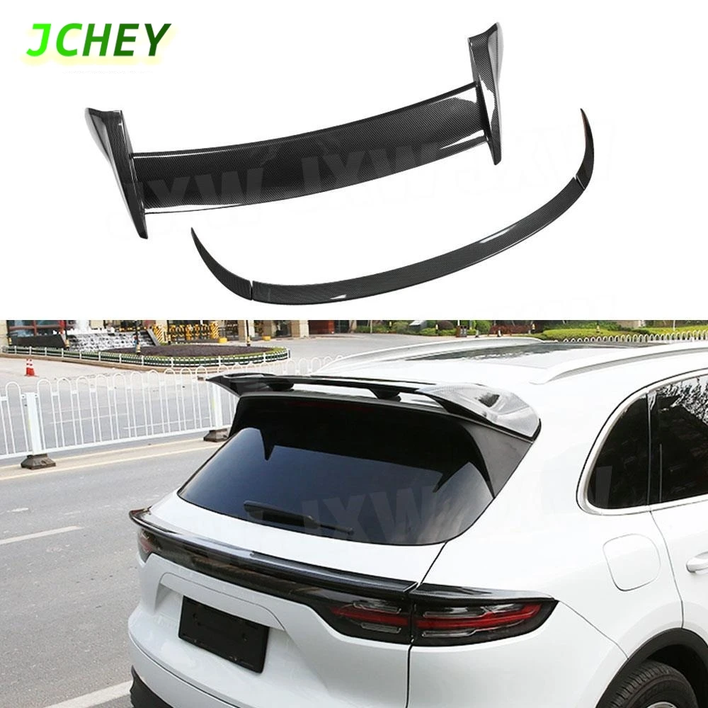 

JCHEY углеродное волокно, задний багажник, спойлер, крылья для губ для Porsche Cayenne 2018-2021, автомобильный Стайлинг, материал FRP