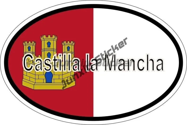 Spain Stickers Spanish Espana Mallorca Barcelona Sevilla Cantabria City Shield Travel Glue Sticker SUV 125 Motorcycle Stickers