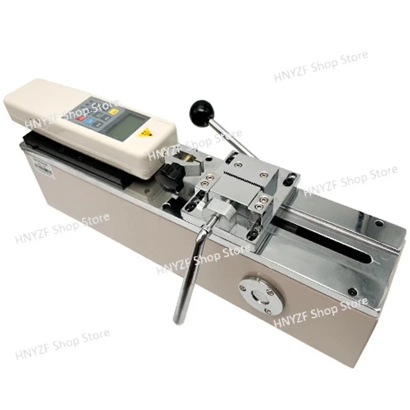 500N Digital Pointer Push Pull Force Gauge Manual Horizontal Harness Terminal Tension Tester Inspection Machine Test Stroke 50mm