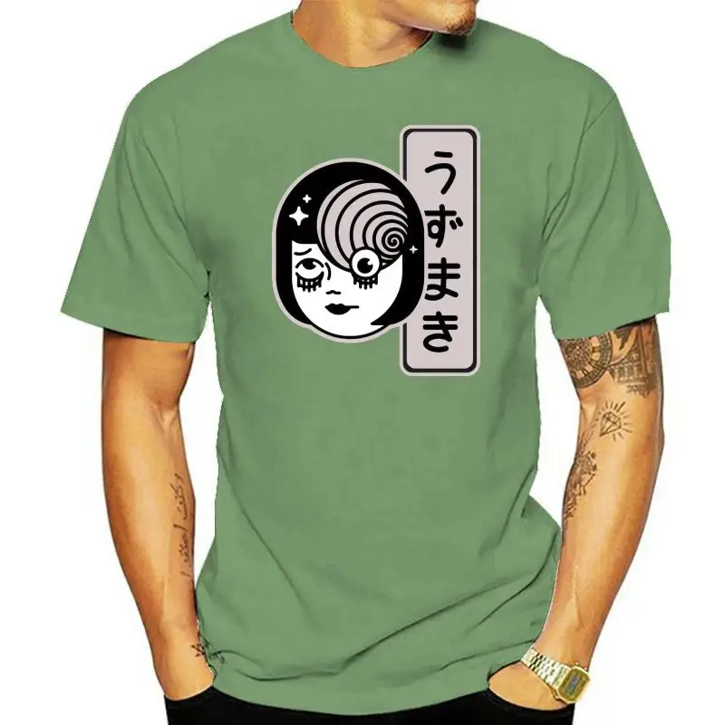 Men tshirt  Junji Ito Uzumaki Spiral   Junji Ito   T Shirt(1) Printed T-Shirt tees top