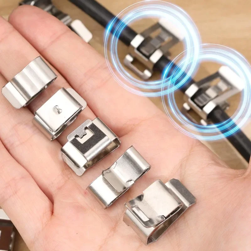 10pcs Solar Panel Wire Clip Stainless Steel Cable Trailer Photovoltaic Clamps Clip Organizer for PV Wiring Boat Fixing Clips