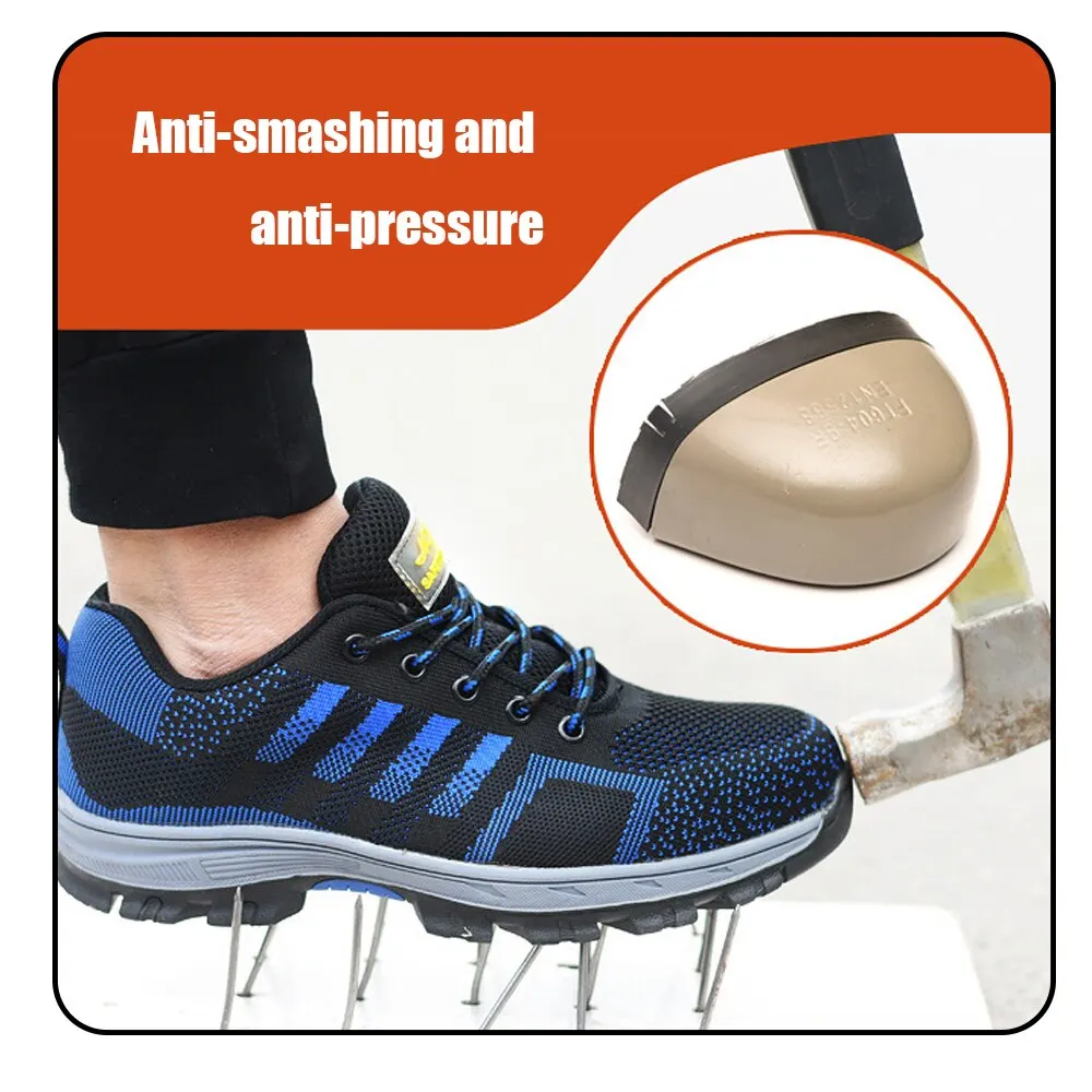 High Quality Unisex Indestructible Shoes Men and Women Steel Toe Cap Work Safety Shoes Puncture-Proof Boots Non Slip Sneakers