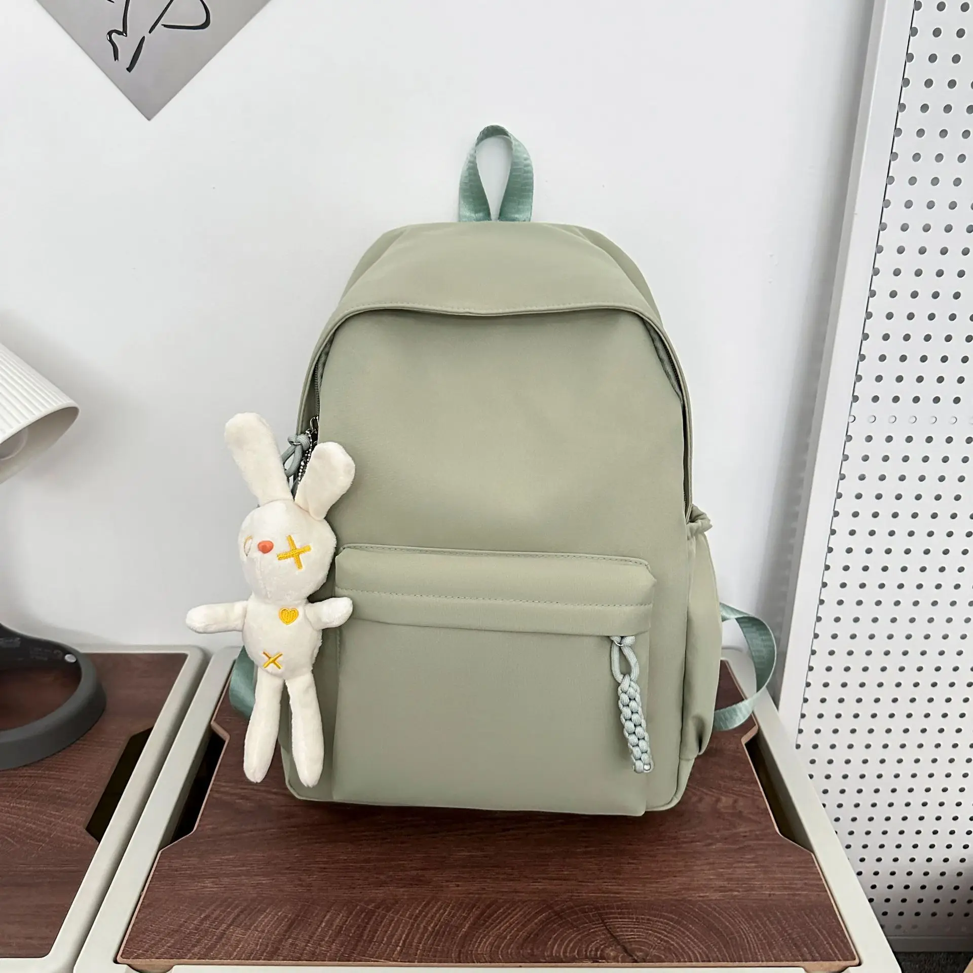 Wasserdichter Laptop-Rucksack für Damen, Reisetasche, Schwarz, Rosa, Büchertasche, Unisex. Kaufen Sie eins und erhalten Sie einen kostenlosen Anhänger, modische Schultasche für Studenten