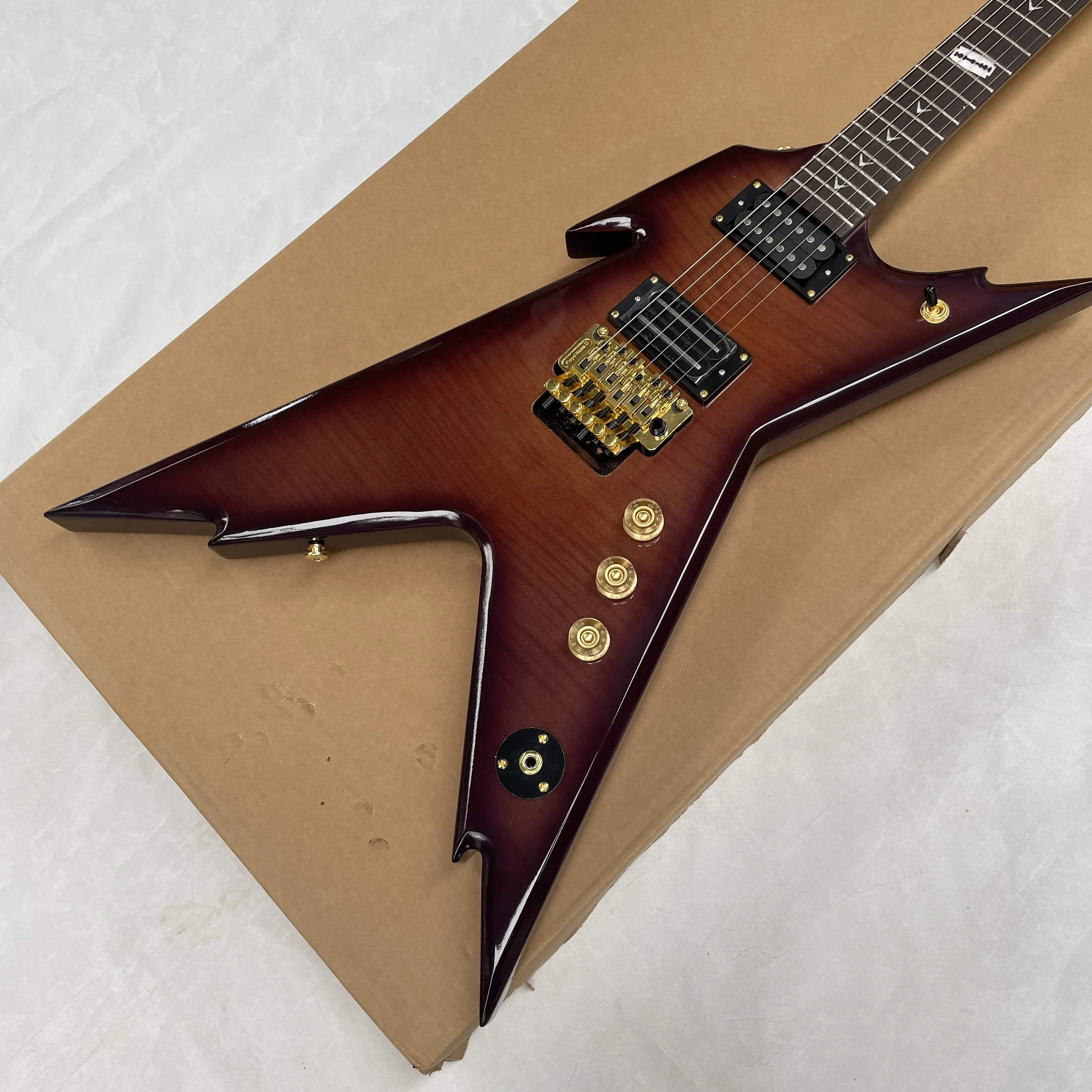 

Хит продаж: электрогитара с 6 струнами, прямые продажи, золотистая фурнитура, гитары с двойным тремоло, гитара для начинающих, для быстрой игры.