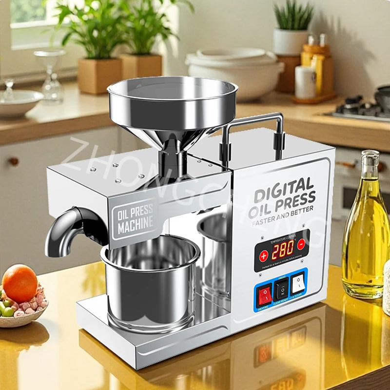 B31 Home Electric Oil Press Machine Stainless Steel Cold/Hot Oil Extractor for Peanut/Sesame/Sunflower Oil Press Machine ﻿