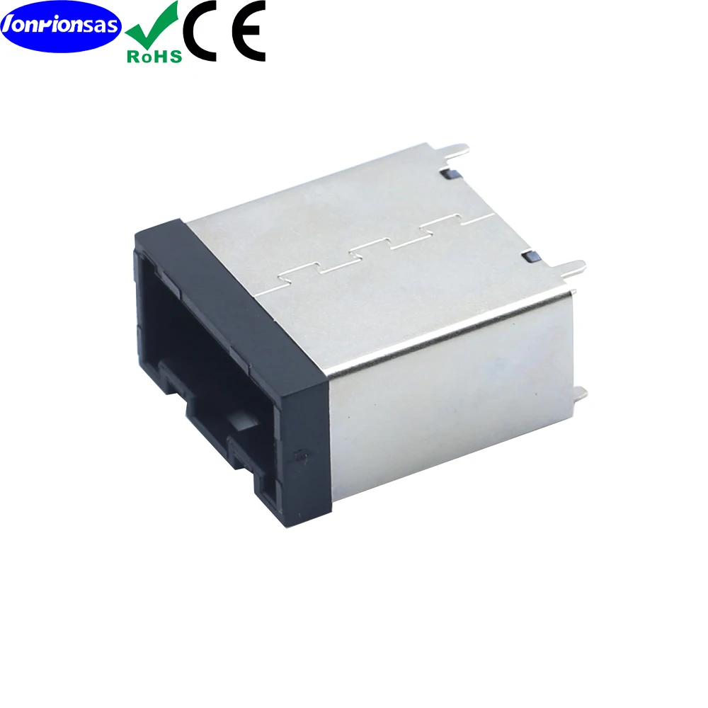 

HDMI E type 19P female 180 degree plug-in board Dip type connectors